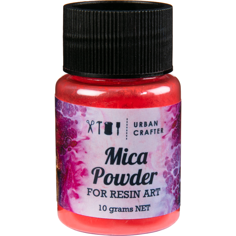 Black Urban Crafter Resin Mica Powder-True Red 10g Resin Craft