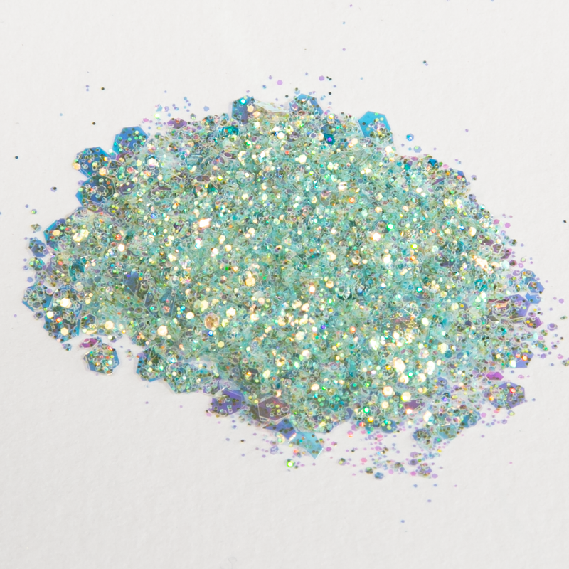 Beige Urban Crafter Mixology Opal Chunky Glitter-Lawn Green 10g Resin Craft