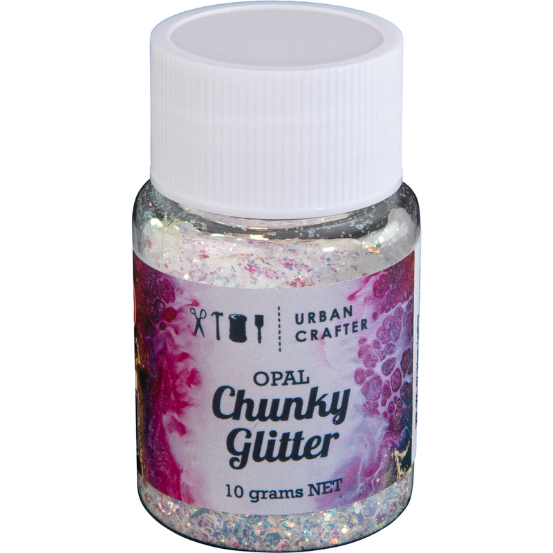 Gray Urban Crafter Mixology Opal Chunky Glitter -Magic Opal 10 Resin Craft