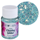 Dark Gray Urban Crafter Mixology Opal Chunky Glitter-Sky Blue Opal 10g Resin Craft