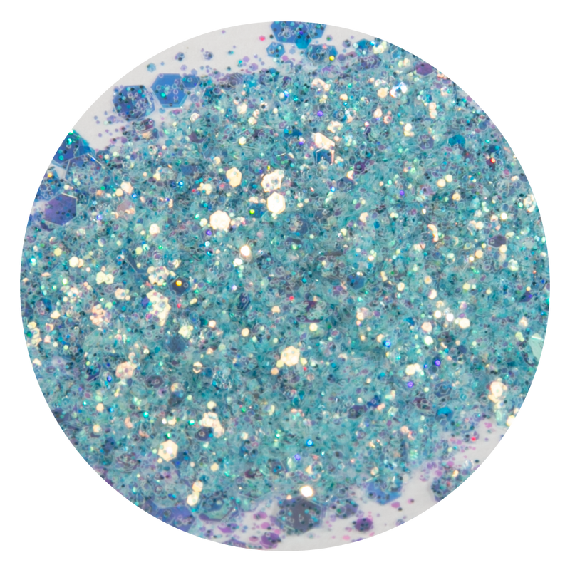 Cadet Blue Urban Crafter Mixology Opal Chunky Glitter-Sky Blue Opal 10g Resin Craft