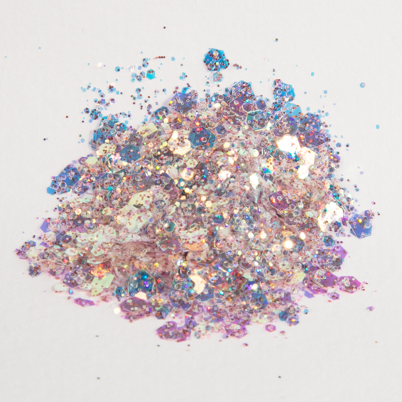 Light Gray Urban Crafter Mixology Opal Chunky Glitter-Violet Opal 10g Resin Craft