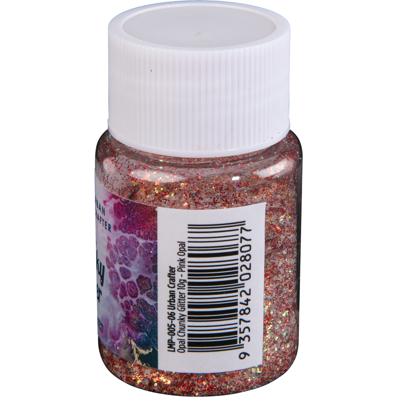 Light Gray Urban Crafter Mixology Opal Chunky Glitter-Pink Opal 10g Resin Craft