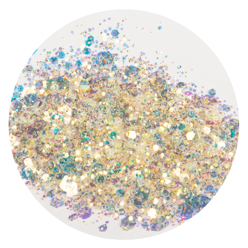 Light Gray Urban Crafter Mixology Opal Chunky Glitter-Green Opal 10g Resin Craft