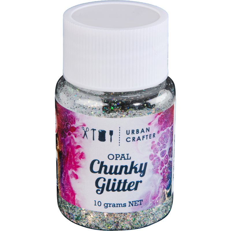 Light Gray Urban Crafter Mixology Opal Chunky Glitter-Purple Opal 10g Resin Craft