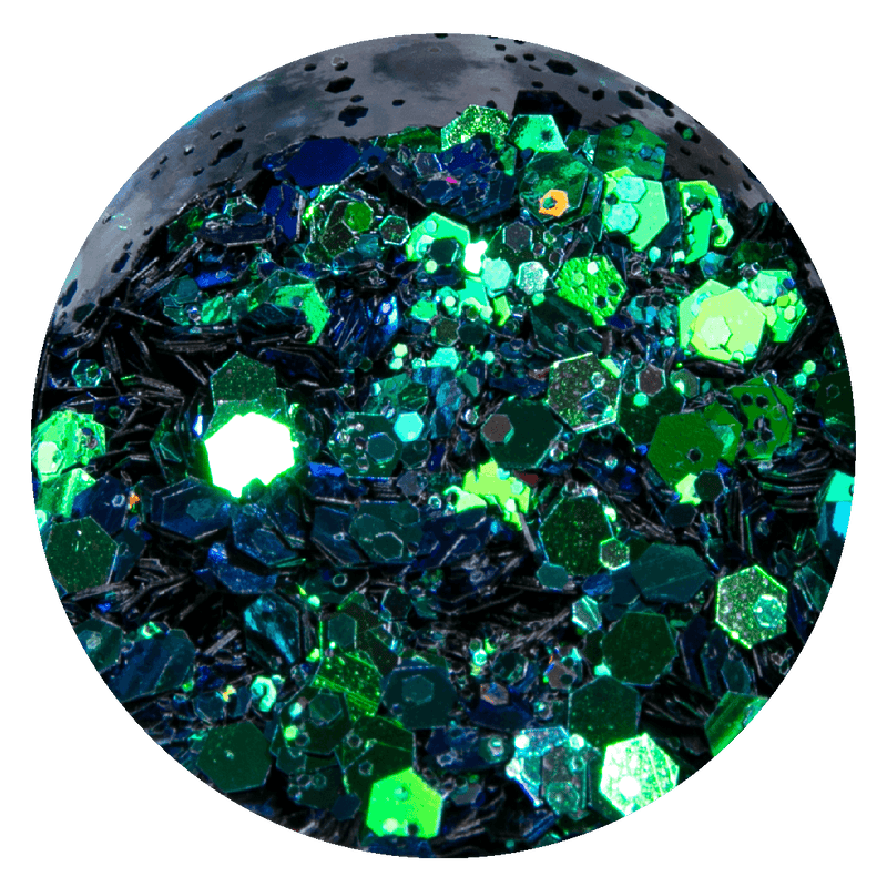 Black Urban Crafter Chameleon Chunky Glitter-Green, Royal Blue 10g Resin Craft