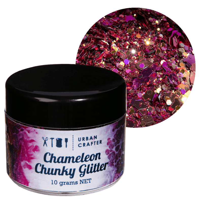 Gray Urban Crafter Chameleon Chunky Glitter-Bronze, Violet 10g Resin Craft