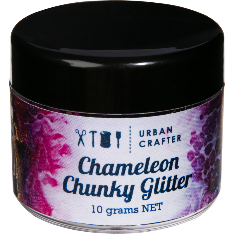 Black Urban Crafter Chameleon Chunky Glitter-Bronze, Violet 10g Resin Craft