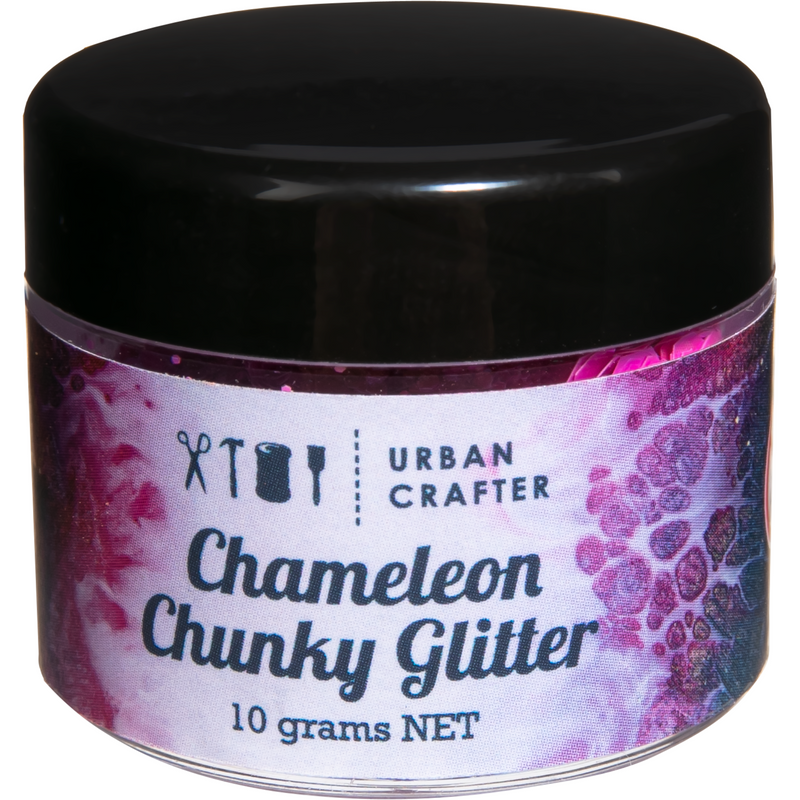 Thistle Urban Crafter Chameleon Chunky Glitter-Fuchsia, Violet 10g Resin Craft