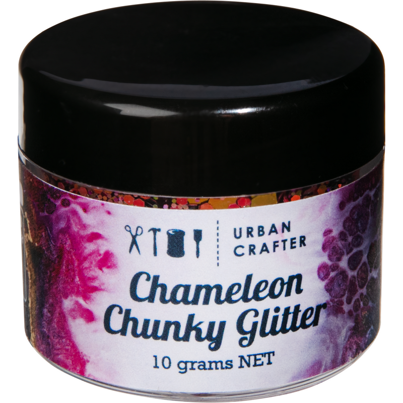 Black Urban Crafter Chameleon Chunky Glitter-Copper, Bronze 10g Resin Craft