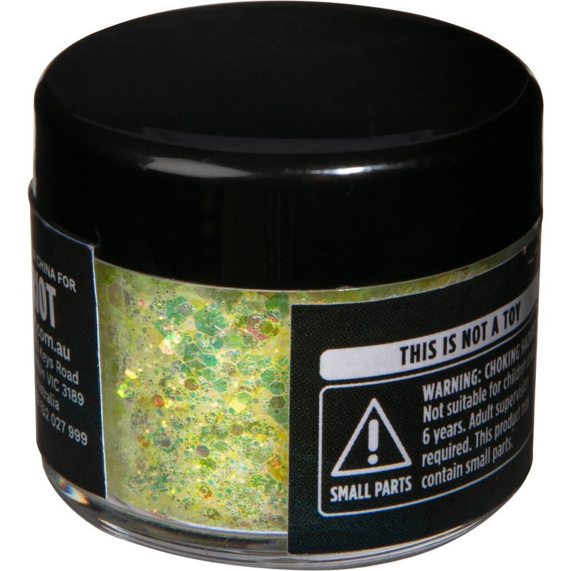 Dark Khaki Urban Crafter Chameleon Chunky Glitter-Yellow, Green 10g Resin Craft