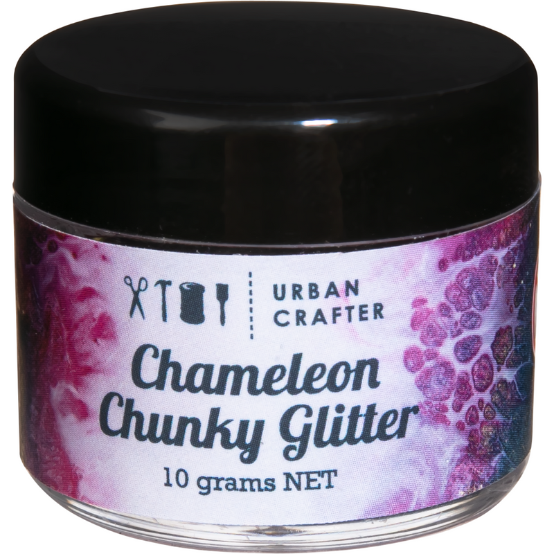 Dark Slate Gray Urban Crafter Chameleon Chunky Glitter-Hot Pink, Purple 10g Resin Craft