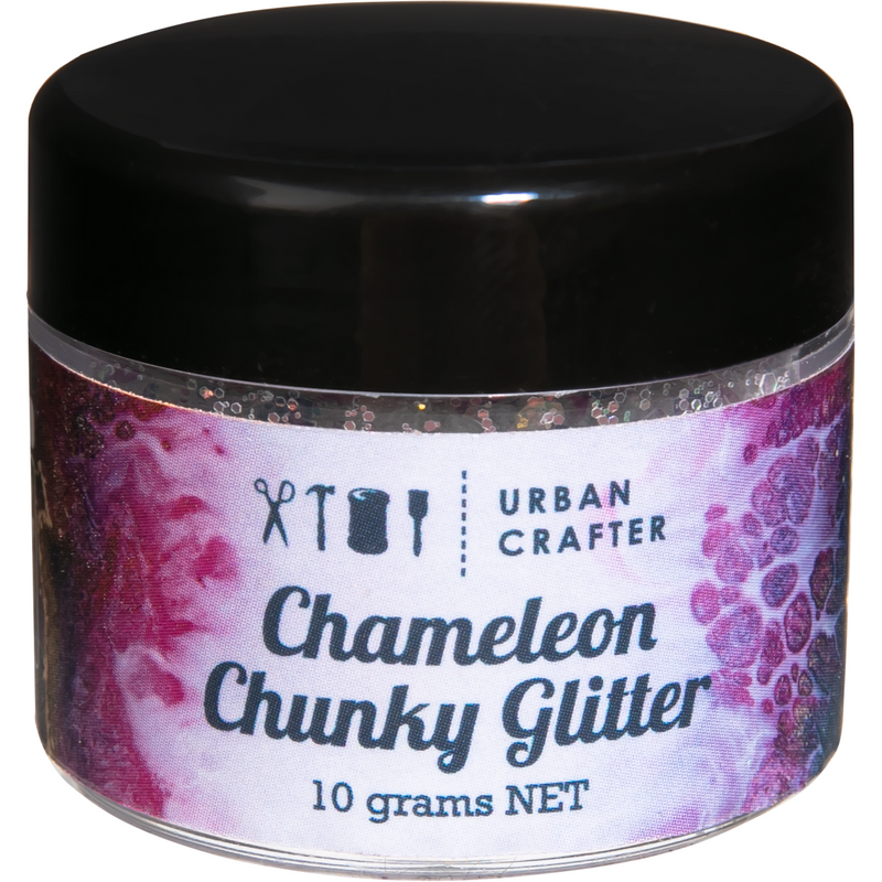 Thistle Urban Crafter Chameleon Chunky Glitter-Iridescent Blue 10g Resin Craft