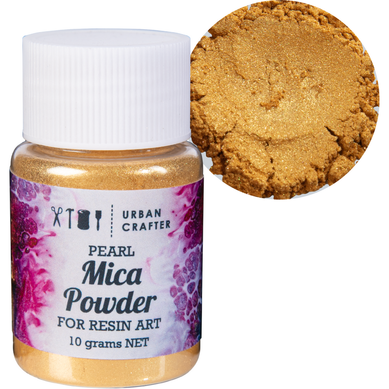 Light Gray Urban Crafter Mica Powder-Golden 10g Resin Craft