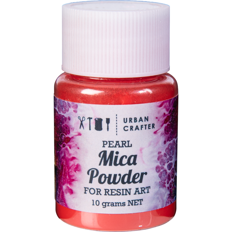 Light Gray Urban Crafter Mica Powder-Red 10g Resin Craft