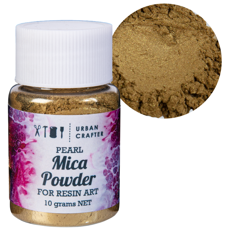 Light Gray Urban Crafter Mica Powder-Bronze Gold Color 10g Resin Craft