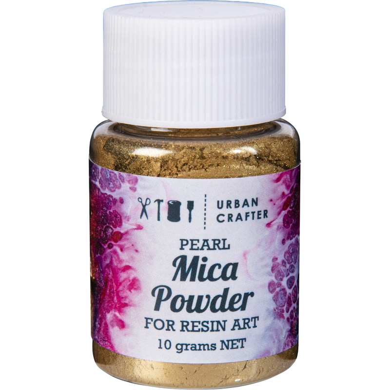 Light Gray Urban Crafter Mica Powder-Bronze Gold Color 10g Resin Craft