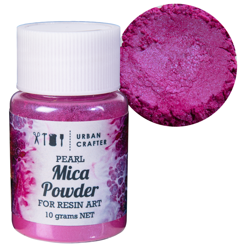 Maroon Urban Crafter Mica Powder-Rose Red 10g Resin Craft