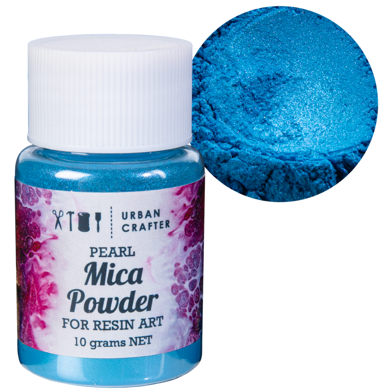 Steel Blue Urban Crafter Mica Powder-Blue 10g Resin Craft