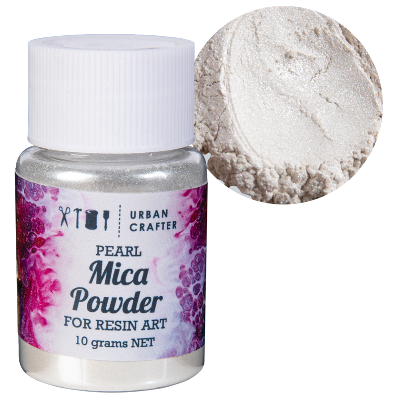 Light Gray Urban Crafter Mica Powder-White 10g Resin Craft