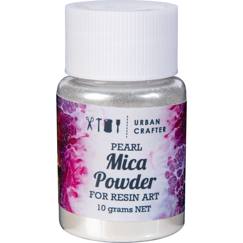 Light Gray Urban Crafter Mica Powder-White 10g Resin Craft