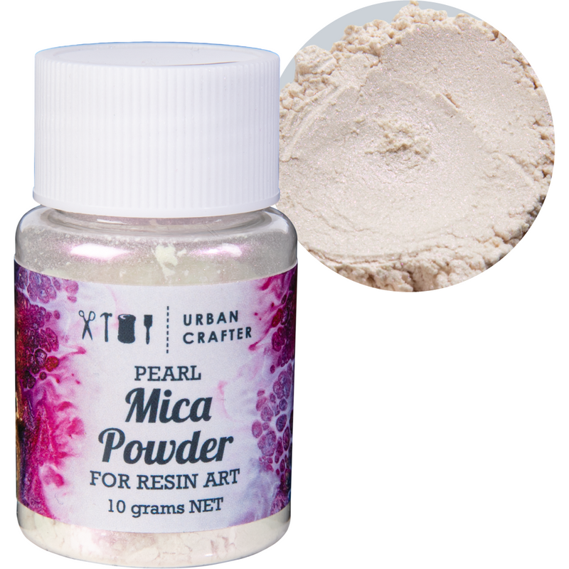 Light Gray Urban Crafter Mica Powder-Silvery White 10g Resin Craft