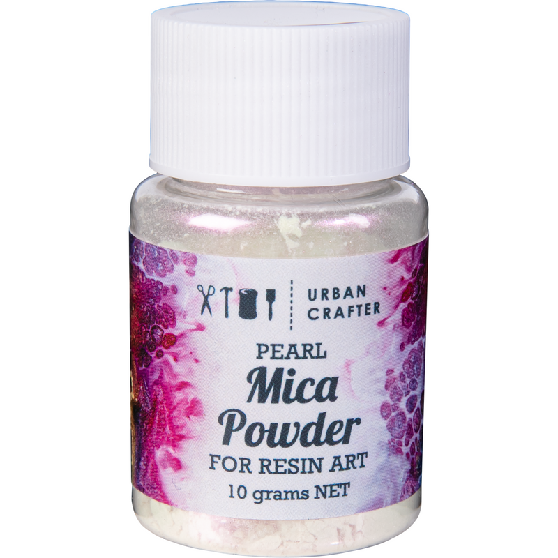 Light Gray Urban Crafter Mica Powder-Silvery White 10g Resin Craft