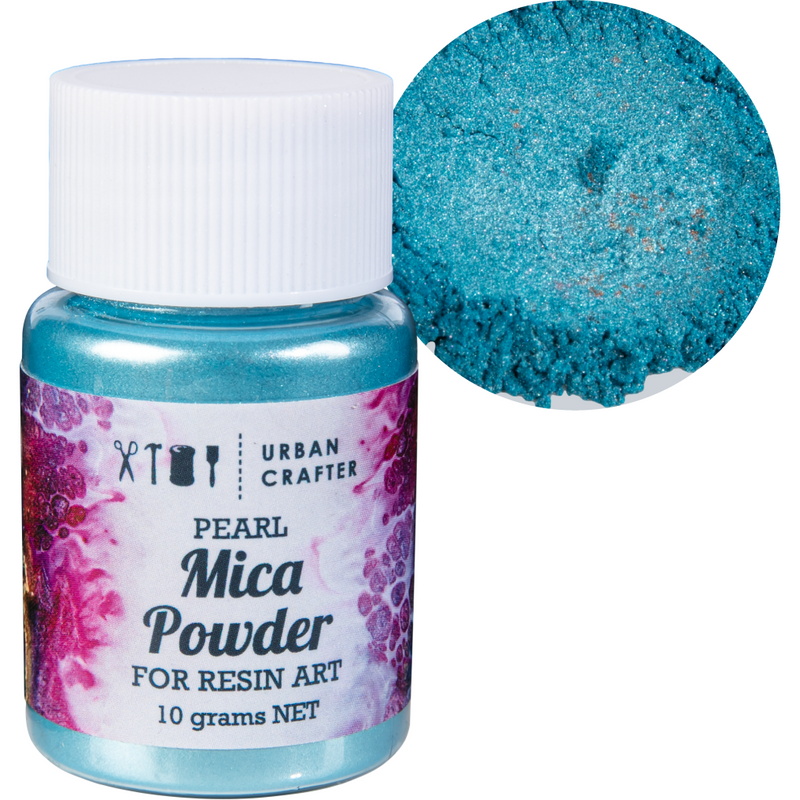 Dark Cyan Urban Crafter Mica Powder-Sky Blue 10g Resin Craft