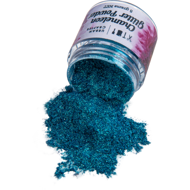 Gray Urban Crafter Chameleon Powder-Cyan 5g Resin Craft