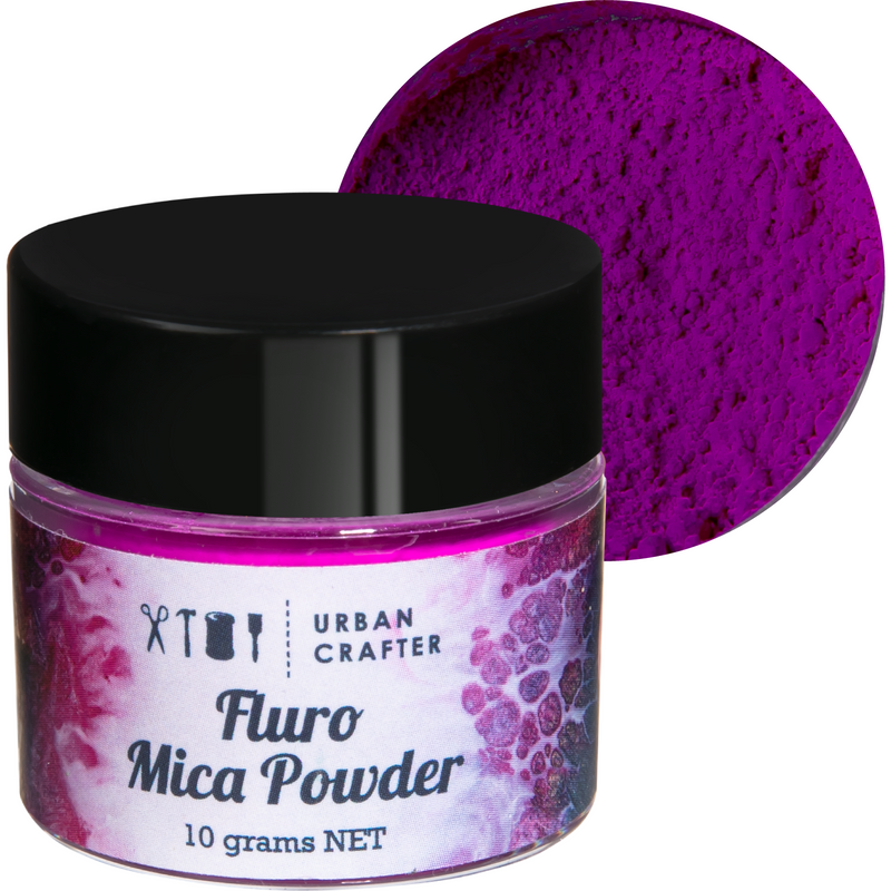 Dark Slate Gray Urban Crafter Fluro Micas Pigment -Purple 10g Resin Craft