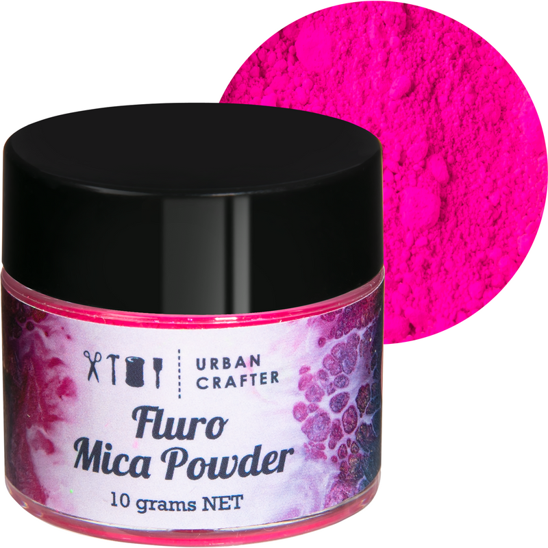 Violet Red Urban Crafter Fluro Micas Pigment -Pink 10g Resin Craft