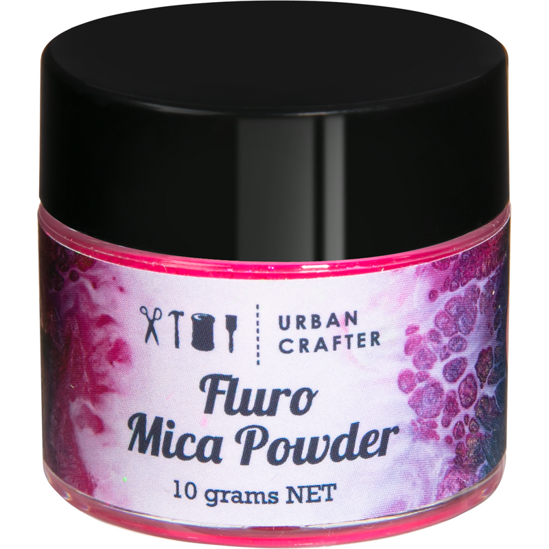 Thistle Urban Crafter Fluro Micas Pigment -Pink 10g Resin Dyes Pigments and Colours