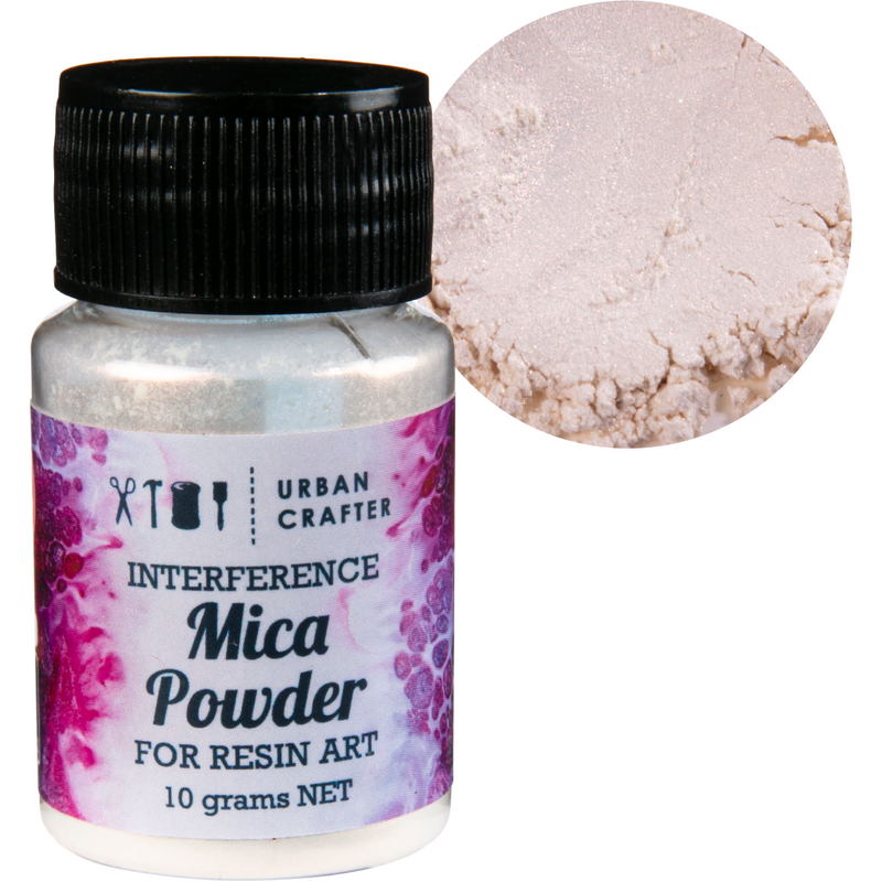 Light Gray Urban Crafter Interference Mica Powder-Interference Pink 10g Resin Craft