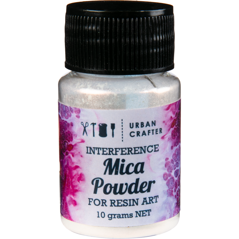 Black Urban Crafter Interference Mica Powder-Interference Pink 10g Resin Craft