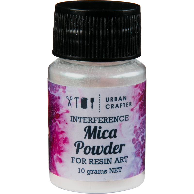 Gray Urban Crafter Interference Mica Powder-Interference Green 10g Resin Craft