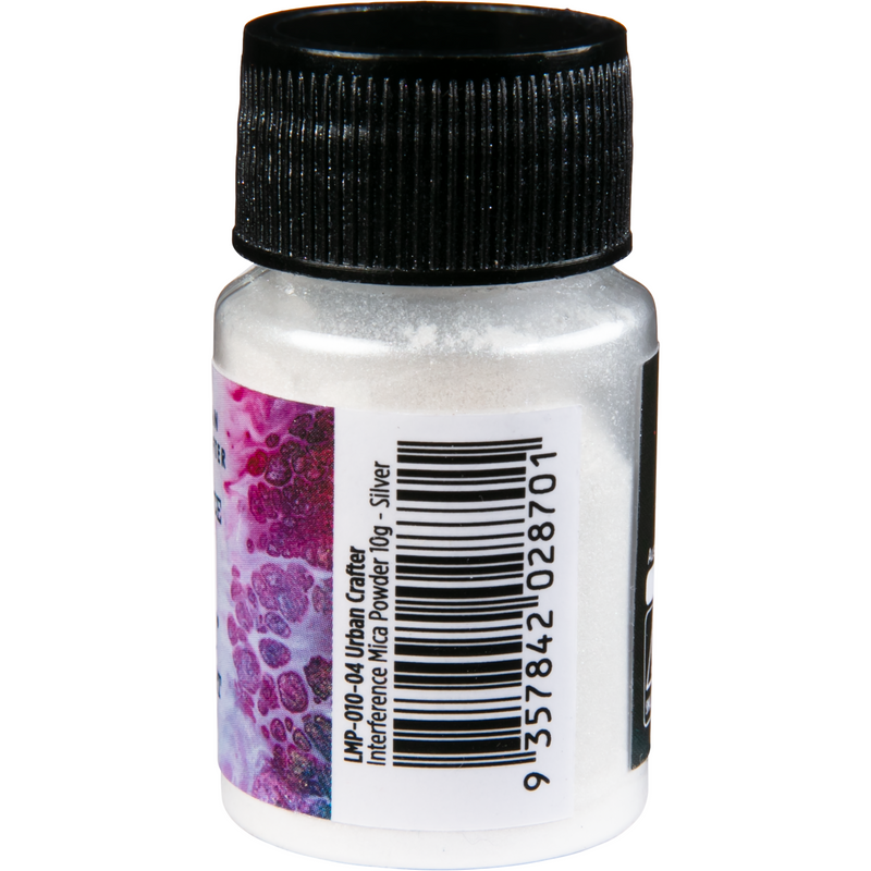 Black Urban Crafter Interference Mica Powder-Interference Silver 10g Resin Craft