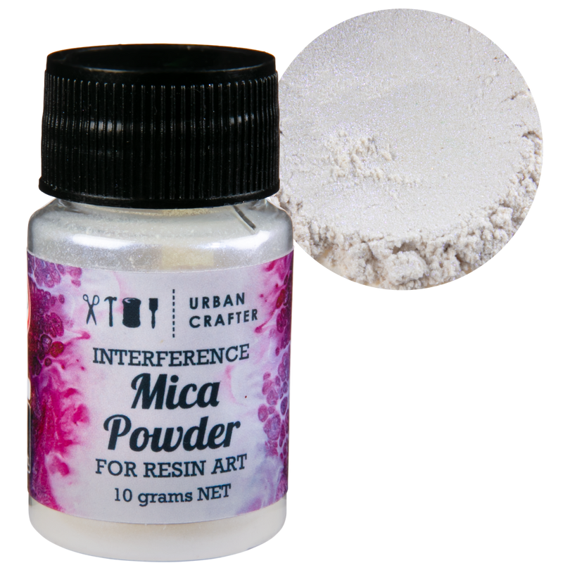 Gray Urban Crafter Interference Mica Powder-Interference Blue 10g Resin Craft