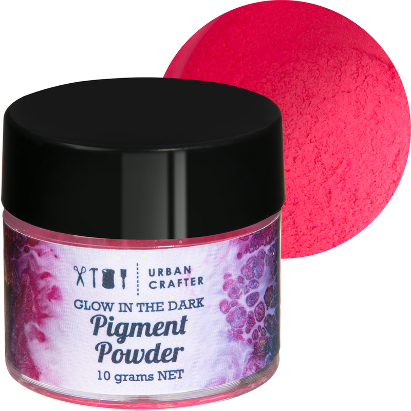 Maroon Urban Crafter Glow In The Dark Pigment-Pink 10g