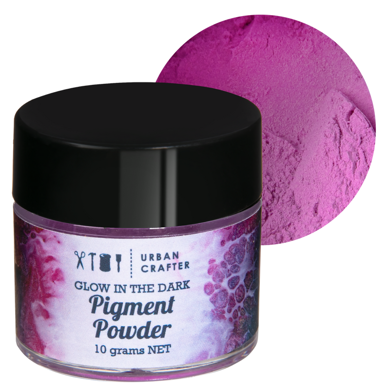 Pale Violet Red Urban Crafter Glow In The Dark Pigment-Violet 10g