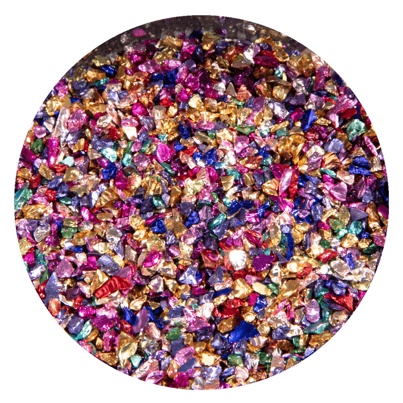 Dim Gray Urban Crafter Crushed Broken Glass-Multi Colour 100g Resin Craft