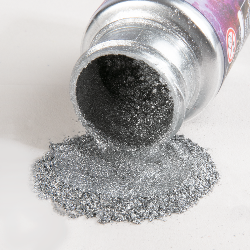 Light Gray Urban Crafter Metallic Powder Colours-Silver 20ml Resin Craft