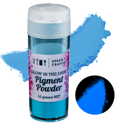 Steel Blue Urban Crafter Glow In The Dark Pigment-Blue 10g Resin Craft