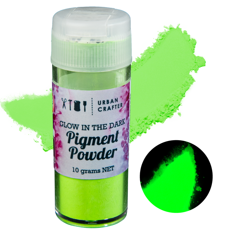 Dark Sea Green Urban Crafter Glow In The Dark Pigment-Green 10g Resin Craft