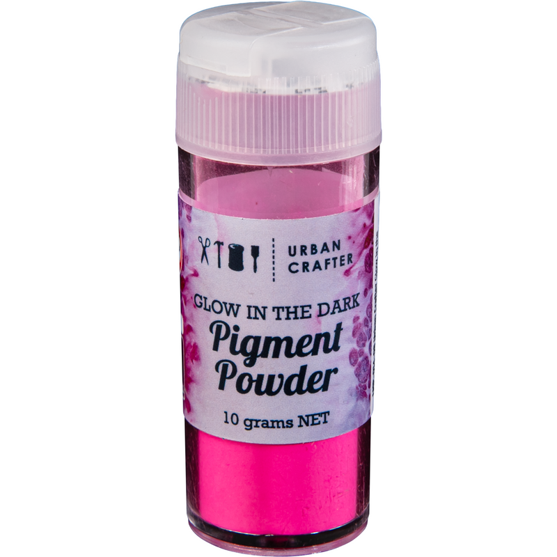 Gray Urban Crafter Glow In The Dark Pigment-Fuchsia 10g Resin Craft