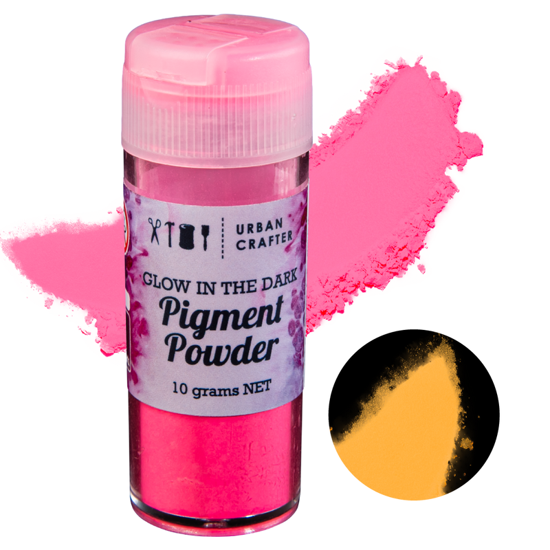 Pale Violet Red Urban Crafter Glow In The Dark Pigment-Magenta 10g Resin Craft