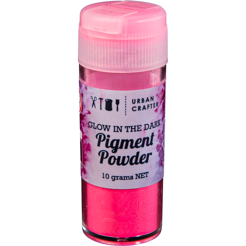 Plum Urban Crafter Glow In The Dark Pigment-Magenta 10g Resin Craft