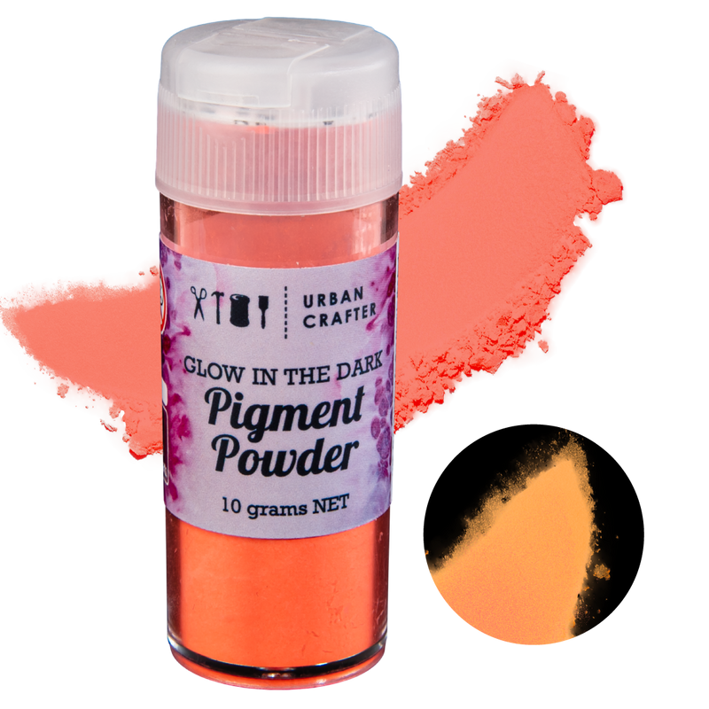 Salmon Urban Crafter Glow In The Dark Pigment-Coral 10g