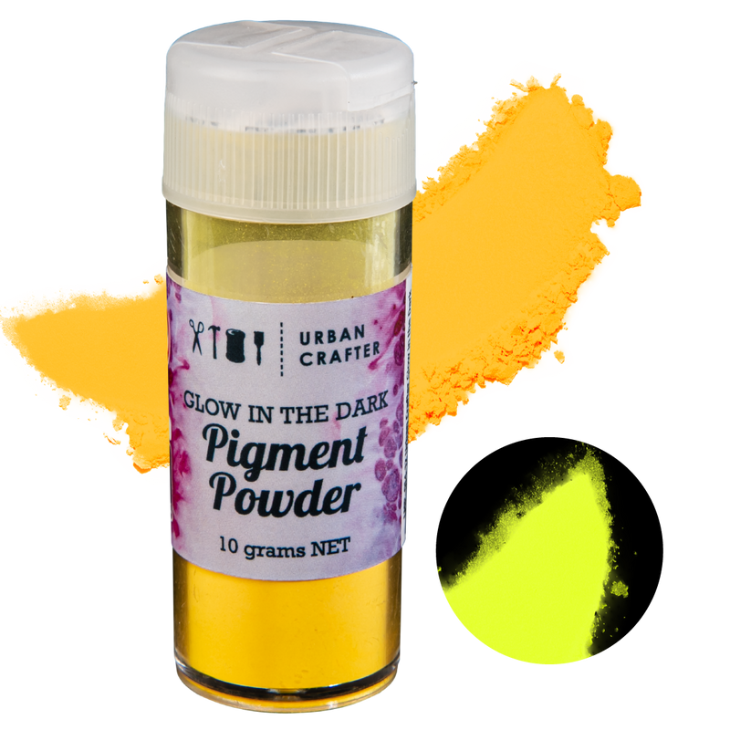 Goldenrod Urban Crafter Glow In The Dark Pigment-Gold 10g Resin Craft