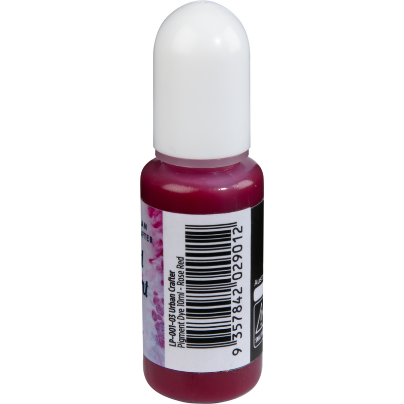 Light Gray Urban Crafter Liquid Pigment Dye-Rose Red 10ml Resin Craft