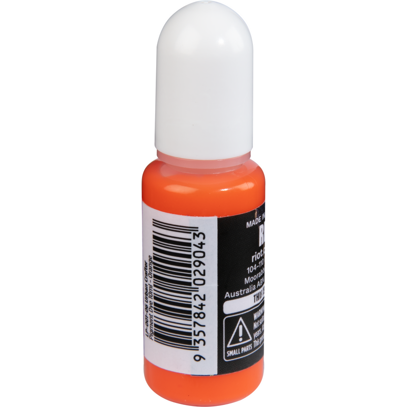 Black Urban Crafter Liquid Pigment Dye-Orange 10ml Resin Craft